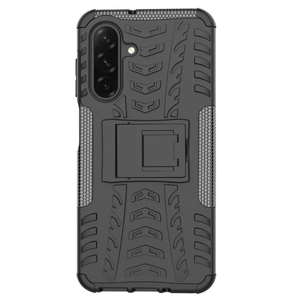 For Samsung Galaxy A26 5G Case Tyre Pattern Design PC + TPU Phone Cover with Kickstand