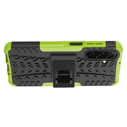 For Samsung Galaxy A26 5G Case Tyre Pattern Design PC + TPU Phone Cover with Kickstand