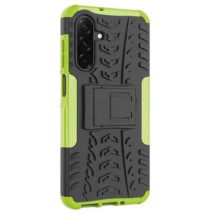 For Samsung Galaxy A26 5G Case Tyre Pattern Design PC + TPU Phone Cover with Kickstand
