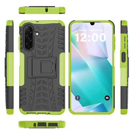 For Samsung Galaxy A26 5G Case Tyre Pattern Design PC + TPU Phone Cover with Kickstand