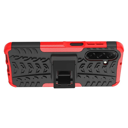 For Samsung Galaxy A26 5G Case Tyre Pattern Design PC + TPU Phone Cover with Kickstand