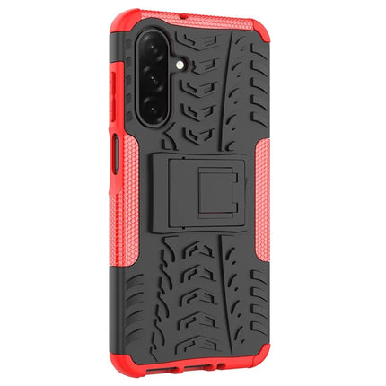 For Samsung Galaxy A26 5G Case Tyre Pattern Design PC + TPU Phone Cover with Kickstand