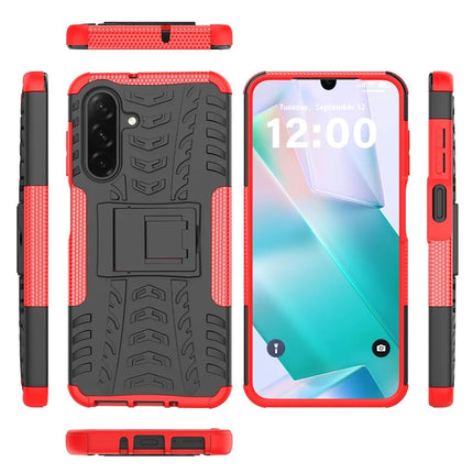 For Samsung Galaxy A26 5G Case Tyre Pattern Design PC + TPU Phone Cover with Kickstand