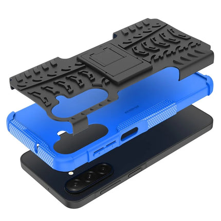 For Samsung Galaxy A26 5G Case Tyre Pattern Design PC + TPU Phone Cover with Kickstand