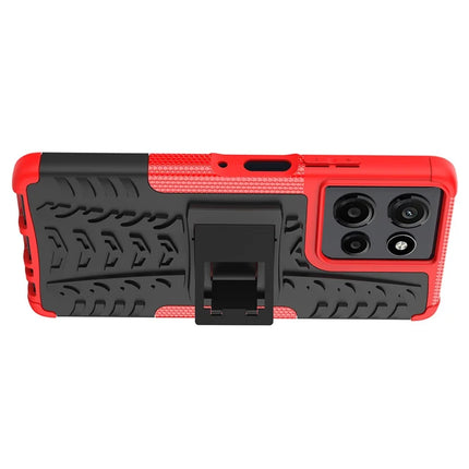 For Motorola Moto G Power (2025) Case Tyre Pattern Design PC + TPU Phone Cover with Kickstand