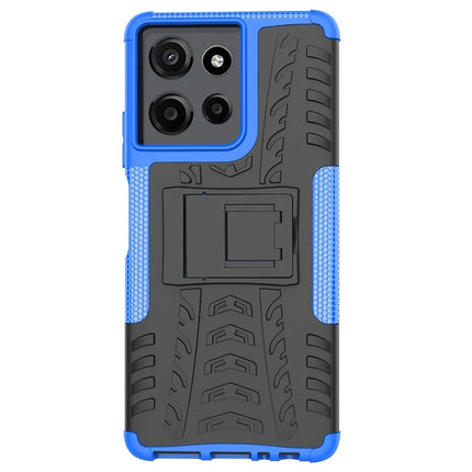 For Motorola Moto G Power (2025) Case Tyre Pattern Design PC + TPU Phone Cover with Kickstand