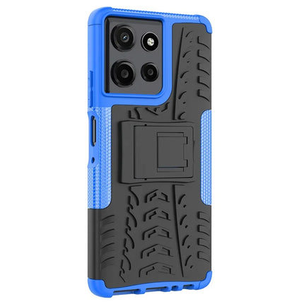 For Motorola Moto G Power (2025) Case Tyre Pattern Design PC + TPU Phone Cover with Kickstand