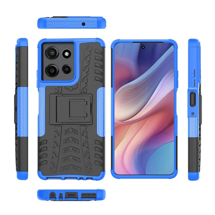 For Motorola Moto G Power (2025) Case Tyre Pattern Design PC + TPU Phone Cover with Kickstand