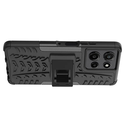 For Motorola Moto G Power (2025) Case Tyre Pattern Design PC + TPU Phone Cover with Kickstand