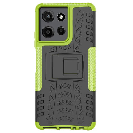 For Motorola Moto G Power (2025) Case Tyre Pattern Design PC + TPU Phone Cover with Kickstand