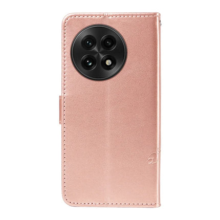 For OnePlus 13 PU Leather Case Flower Pattern Wallet Stand Phone Cover
