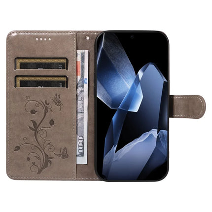 For OnePlus 13 PU Leather Case Flower Pattern Wallet Stand Phone Cover