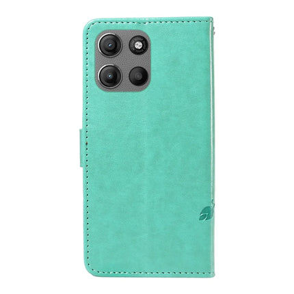 For Motorola Moto G15 Power 4G / Motorola Moto G15 4G PU Leather Case Flower Pattern Wallet Stand Phone Cover