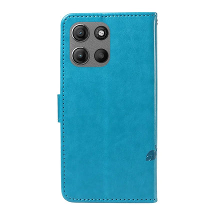 For Motorola Moto G15 Power 4G / Motorola Moto G15 4G PU Leather Case Flower Pattern Wallet Stand Phone Cover