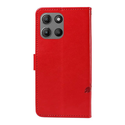 For Motorola Moto G15 Power 4G / Motorola Moto G15 4G PU Leather Case Flower Pattern Wallet Stand Phone Cover