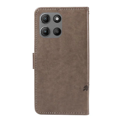 For Motorola Moto G15 Power 4G / Motorola Moto G15 4G PU Leather Case Flower Pattern Wallet Stand Phone Cover