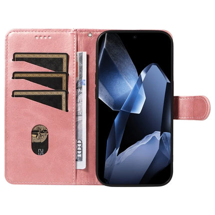 For OnePlus 13 Wallet Case T-Shape Lines Leather Phone Cover Stand