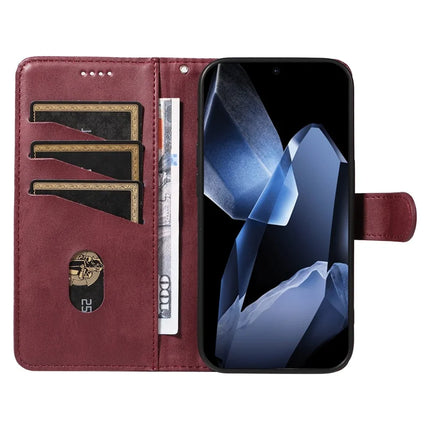 For OnePlus 13 Wallet Case T-Shape Lines Leather Phone Cover Stand