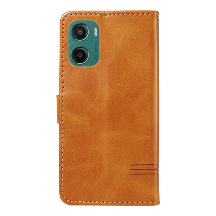 For Motorola Moto G05 4G Wallet Case T-Shape Lines Leather Phone Cover Stand