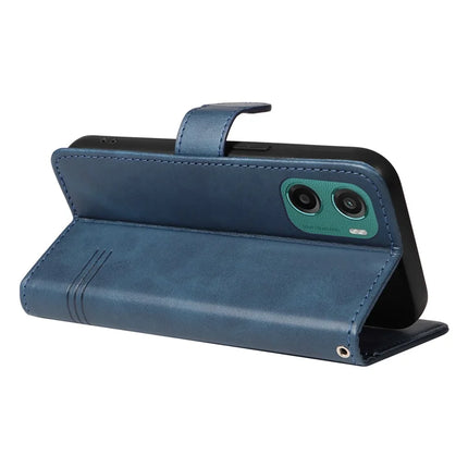 For Motorola Moto G05 4G Wallet Case T-Shape Lines Leather Phone Cover Stand
