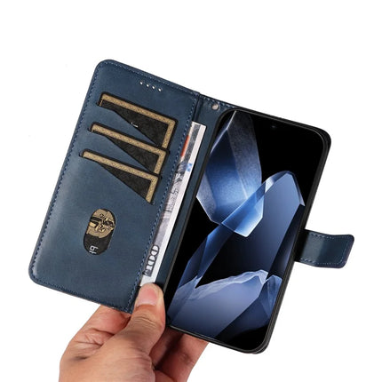 For OnePlus 13 Leather Case Geometric Line Design Wallet Phone Cover with Wrist Strap