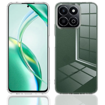 For Honor X7c 4G / Honor X7c 5G / Honor Play 60 Plus 5G / Honor 200 Smart 5G Clear Phone Case TPU+Acrylic Shockproof Phone Back Cover - Clear