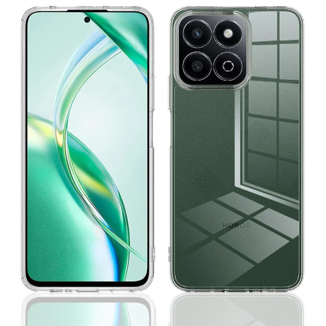 For Honor X7c 4G / Honor X7c 5G / Honor Play 60 Plus 5G / Honor 200 Smart 5G Clear Phone Case TPU+Acrylic Shockproof Phone Back Cover - Clear