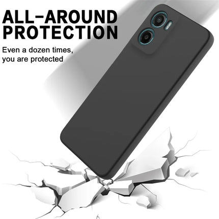 For Motorola Moto E15 4G / Motorola Moto G05 4G Case Liquid Silicone Phone Back Cover with Hand Strap