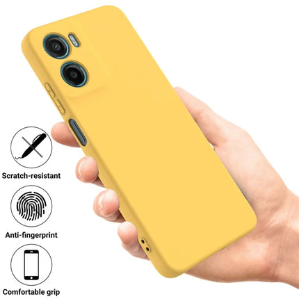 For Motorola Moto E15 4G / Motorola Moto G05 4G Case Liquid Silicone Phone Back Cover with Hand Strap
