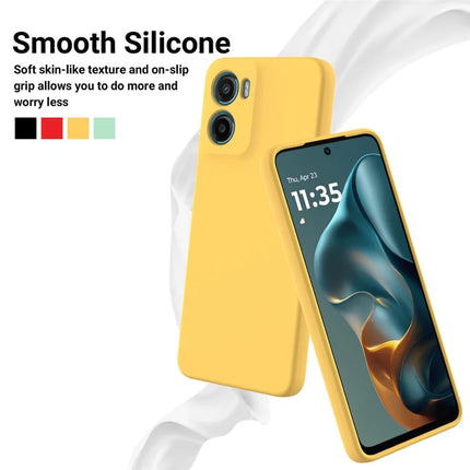 For Motorola Moto E15 4G / Motorola Moto G05 4G Case Liquid Silicone Phone Back Cover with Hand Strap