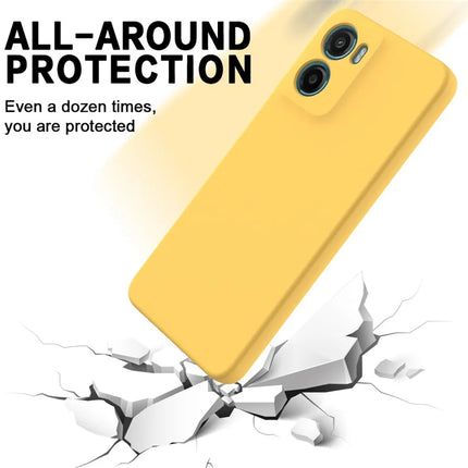 For Motorola Moto E15 4G / Motorola Moto G05 4G Case Liquid Silicone Phone Back Cover with Hand Strap