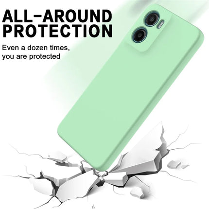 For Motorola Moto E15 4G / Motorola Moto G05 4G Case Liquid Silicone Phone Back Cover with Hand Strap