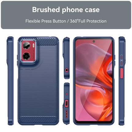 For Motorola Moto E15 4G / G05 4G Case Protective Phone Cover Carbon Fiber Texture Brushed
