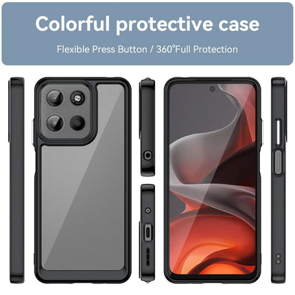 For Motorola Moto G15 4G TPU + Acrylic Protective Clear Phone Cover