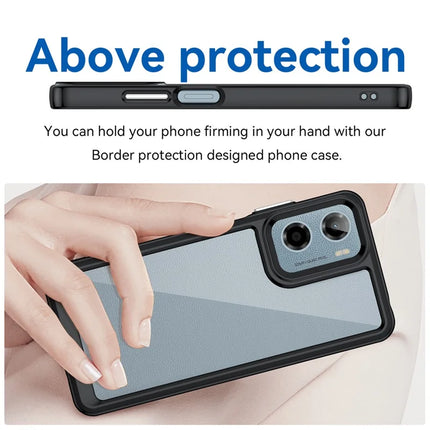 For Motorola Moto E15 4G / G05 4G Case TPU + Acrylic Protective Clear Phone Cover