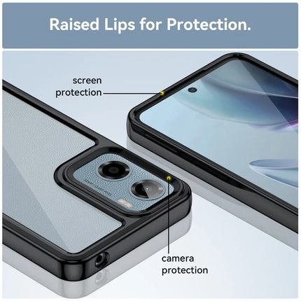 For Motorola Moto E15 4G / G05 4G Case TPU + Acrylic Protective Clear Phone Cover