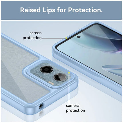 For Motorola Moto E15 4G / G05 4G Case TPU + Acrylic Protective Clear Phone Cover