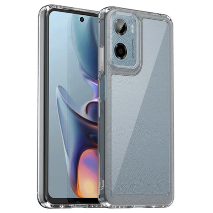 For Motorola Moto E15 4G / G05 4G Case TPU + Acrylic Protective Clear Phone Cover - Transparent