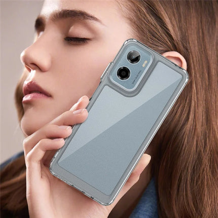 For Motorola Moto E15 4G / G05 4G Case TPU + Acrylic Protective Clear Phone Cover