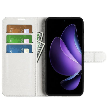 For Oppo Reno13 F 5G Case Litchi Texture Shockproof Leather Wallet Phone Cover
