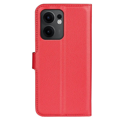 For Oppo Reno13 F 5G Case Litchi Texture Shockproof Leather Wallet Phone Cover