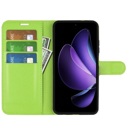 For Oppo Reno13 F 5G Case Litchi Texture Shockproof Leather Wallet Phone Cover
