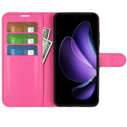 For Oppo Reno13 F 5G Case Litchi Texture Shockproof Leather Wallet Phone Cover