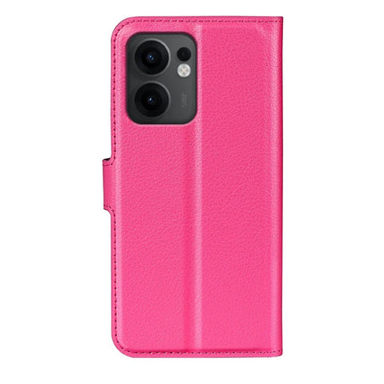 For Oppo Reno13 F 5G Case Litchi Texture Shockproof Leather Wallet Phone Cover