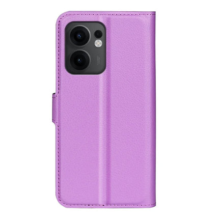 For Oppo Reno13 F 5G Case Litchi Texture Shockproof Leather Wallet Phone Cover