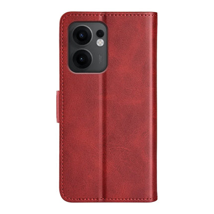 For Oppo Reno13 F 5G Stand Case Calf Texture Leather Wallet Phone Cover
