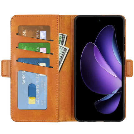 For Oppo Reno13 F 5G Stand Case Calf Texture Leather Wallet Phone Cover