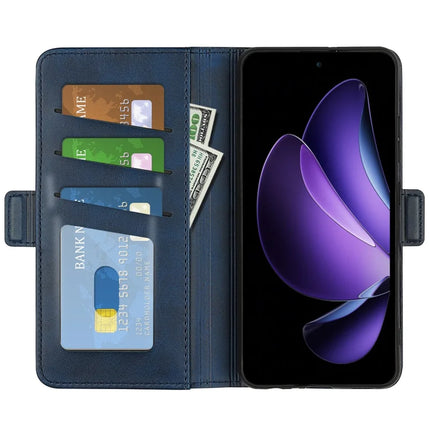 For Oppo Reno13 F 5G Stand Case Calf Texture Leather Wallet Phone Cover