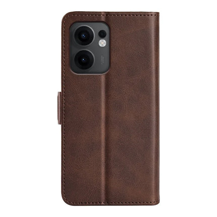 For Oppo Reno13 F 5G Stand Case Calf Texture Leather Wallet Phone Cover
