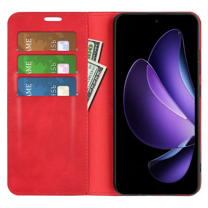 For Oppo Reno13 F 5G Case Skin Touch Leather Wallet Phone Cover